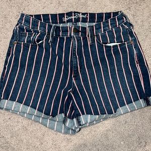 Universal thread, Jean shorts, striped, size 8 (29)
